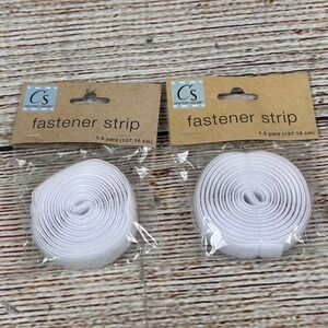 2‎ Pack Crafter's Square White Fastener Strip Hook and Loop 1.5 Yard Each 237539